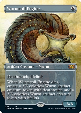 Wurmcoil Engine Double Masters Alternate Art